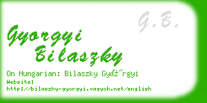 gyorgyi bilaszky business card